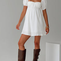Let's Dance Mini Dress White