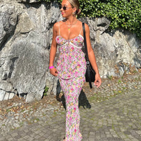 Emily Maxi Dress Pink Floral