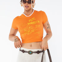 See You In Sorrento Graphic Tee Orange