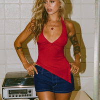 Rhode Mini Skort Blue Denim