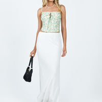 Jodie Maxi Skirt White