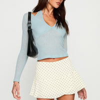 Sonsie Mini Skirt Cream