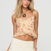 Niklaus Top Cream Floral