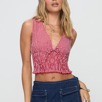Mixing It Up Top Red / White