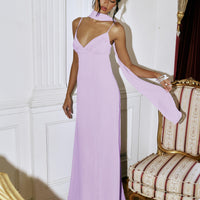 Jadira Scarf Maxi Dress Purple