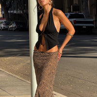 Saffrone Maxi Skirt Leopard