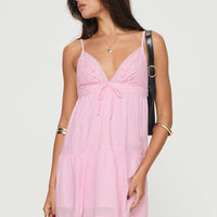 Nicoletta Mini Dress Light Pink
