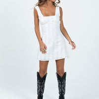 Dasha Mini Dress White Lower Impact