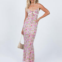 Emily Maxi Dress Pink Floral