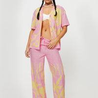 Sollene Top Pink / Yellow