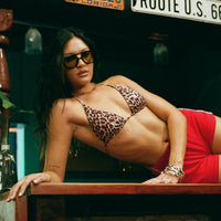Nevaeh Triangle Bikini Top Leopard