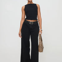 Bleeker High Neck Top Black