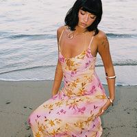 Lauraline Maxi Dress Pink / Floral