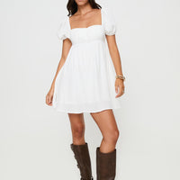 Let's Dance Mini Dress White