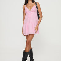 Nicoletta Mini Dress Light Pink