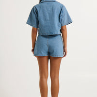 Seona Denim Set Light Blue