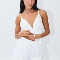 Mandy Crop White