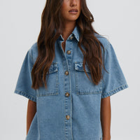 Delaney Denim Set Light Blue