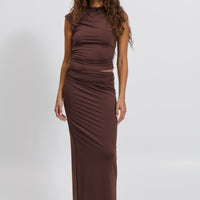 Gabby Maxi Skirt Coffee