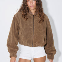 Clara Bomber Brown
