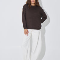Toni Knit Jumper Chocolate