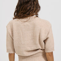 Haze Short Sleeve Jumper Oat