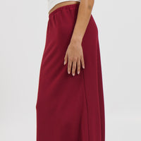 Bell Maxi Skirt Wine - FINAL SALE