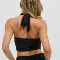 Indiana Halter Top Black
