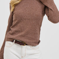 Hannah Long Sleeve Top Hazelnut