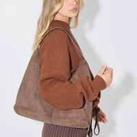 Unisex Drop Sleeve Heavy Knit Choc
