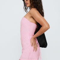 Yumiko Strapless Playsuit Pink