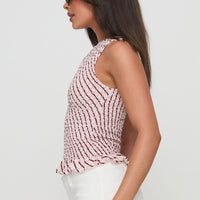 Birita Top Geometric Tile Pink