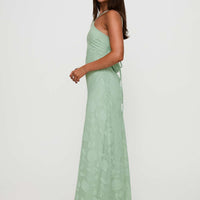 Zoelle Halter Maxi Dress Sage