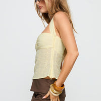 Isabetta Halter Top Lemon