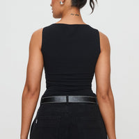 Bleeker High Neck Top Black