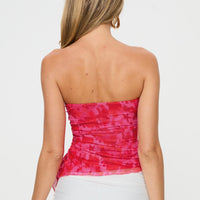 Sturgess Strapless Top Red