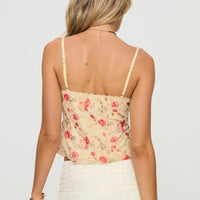 Niklaus Top Cream Floral