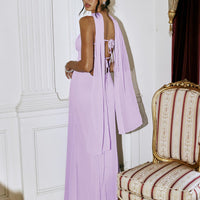 Jadira Scarf Maxi Dress Purple