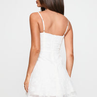 New Chapters Broderie Mini Dress White