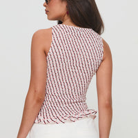 Birita Top Geometric Tile Pink