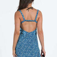 Georgia Mini Dress Blue Floral