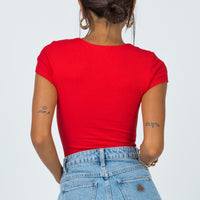 Nicola Bodysuit Red