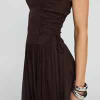 So Far So Good Maxi Dress Chocolate
