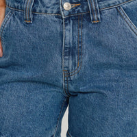 Lou Carpenter Denim Shorts Mid Wash