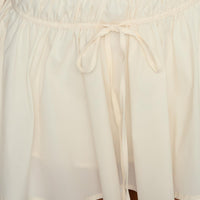 Astelle Tie Up Mini Skirt Cream