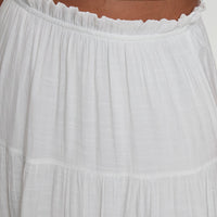 Mya Maxi Skirt White