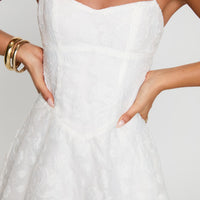 New Chapters Broderie Mini Dress White