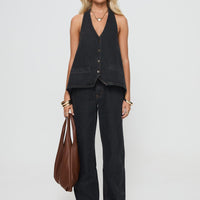 Hills Halter Washed Black
