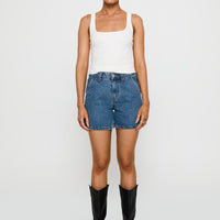 Lou Carpenter Denim Shorts Mid Wash