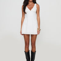 Adder Mini Dress White